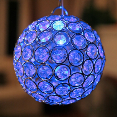 Medium Glam Ball LED - Blue - Click to enlarge