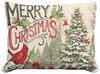 Merry Christmas Blessings Outdoor Pillow
