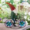 Metal Bicycle Gnome Spinner