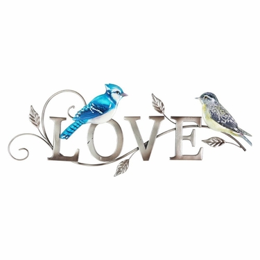 Metal Birds Love Sign - Click to enlarge
