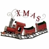 Metal Christmas Train w/Carts: "X-M-A-S"