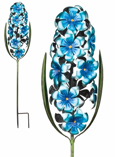 Metal Hyacinth Garden Stake - Blue - Click to enlarge