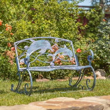 Coastal Dolphin Rocking Bench - Click to enlarge