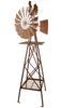 Metal Rooster Windmill