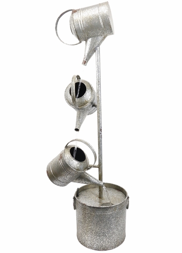Metal Watering Can Fountain - Click to enlarge