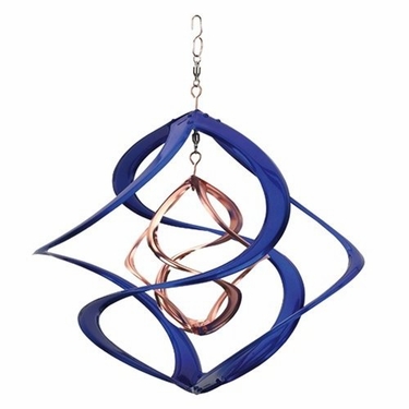 Metal Wind Spinner - Blue Cosmix - Click to enlarge