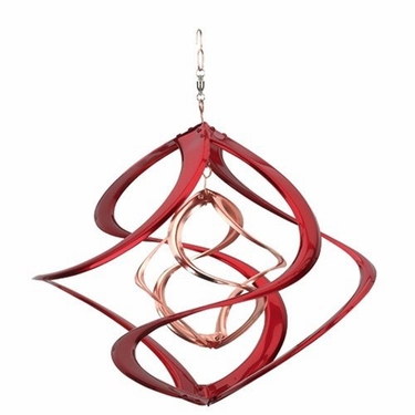Metal Wind Spinner - Red Cosmix - Click to enlarge