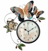 Metallic Butterfly Clock