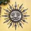 Metallic Sunface Wall Decor