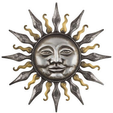 Metallic Sunface Wall Decor - Click to enlarge