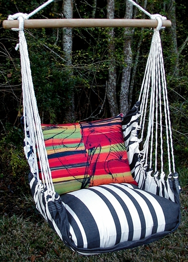 Metro Stripe Pelicans Hammock Chair Swing Set - Click to enlarge