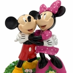 Mickey & Minnie Hugging Garden Statue