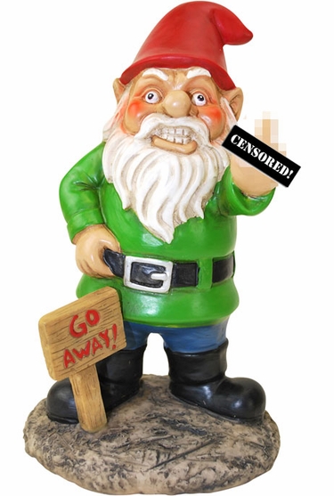 Middle Finger Gnome - Click to enlarge