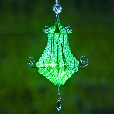 Mini Chandelier LED Light - Green (Set of 2) - Click to enlarge