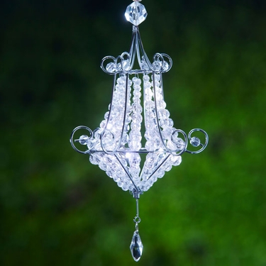 Mini Chandelier LED Light - White (Set of 2) - Click to enlarge