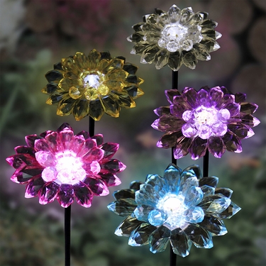 Mini Solar Dahlia Stakes Stakes (Set of 5) - Click to enlarge