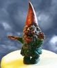 Mini Zombie Garden Gnome - Green