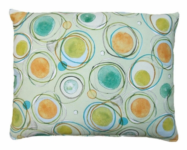 Modern Green Circles Outdoor Pillow - Click to enlarge