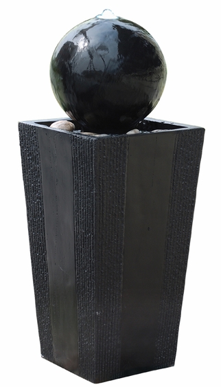 Modern Sphere LED Floor Fountain - Click to enlarge