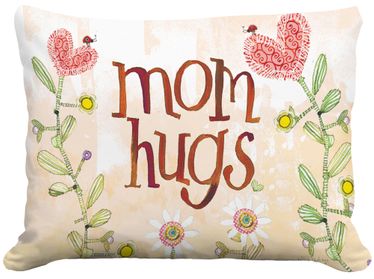Mom Hugs Outdoor Pillow - Click to enlarge