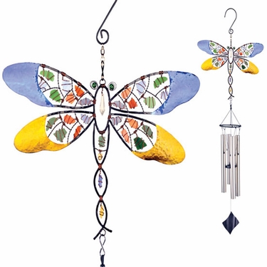 Mosaic Dragonfly Wind Chime - Click to enlarge
