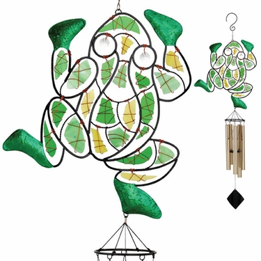 Mosaic Frog Wind Chime - Click to enlarge