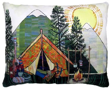 Mountain Camp Outdoor Pillow - Click to enlarge