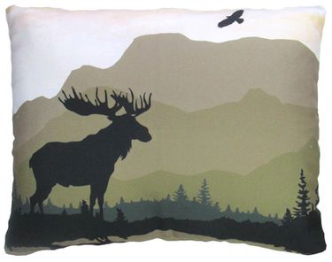 Mountain Moose Outdoor Pillow - Click to enlarge