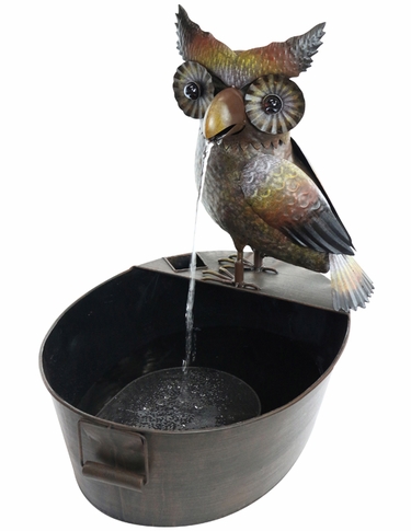 Mouth-Moving Owl Fountain - Click to enlarge
