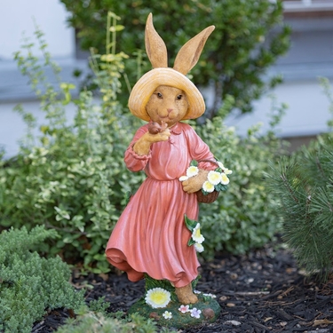 Mrs. Rabbit Garden Statue - Click to enlarge