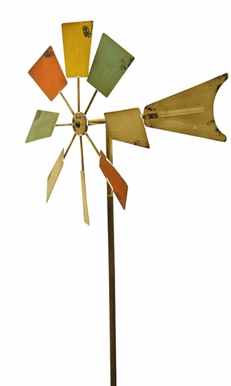 Multi-Color Metal Windmill - Click to enlarge