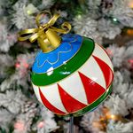 Multi-Colored Christmas Ornament Garden Stake