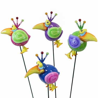 Mynah Bird Garden Stakes (Set of 6) - Click to enlarge