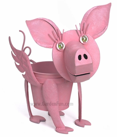 Myrtle the Flying Pig Planter - Click to enlarge