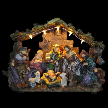 Nativity Decor w/LED Lights - Click to enlarge