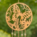 Nature Copper Circular Wind Chimes (Set of 6)