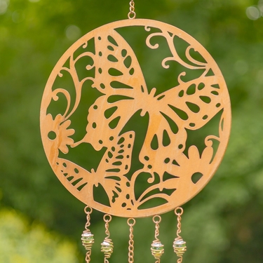 Nature Copper Circular Wind Chimes (Set of 6) - Click to enlarge
