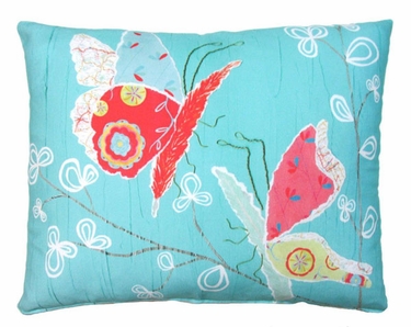Nature Doodle Butterflies Outdoor Pillow - Click to enlarge