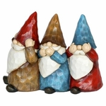No Evil Wood Look Gnomes No Evil Wood Look Gnomes