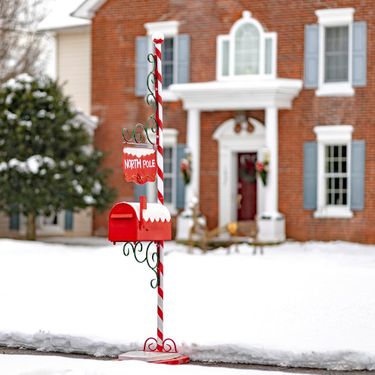 Christmas Mailbox with North Pole Sign - Click to enlarge