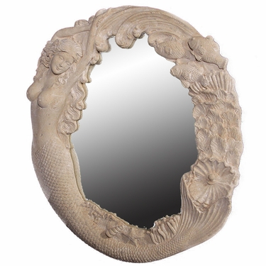 Nude Mermaid's Reef Mirror - Roman Stone - Click to enlarge