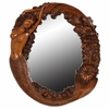 Nude Mermaid's Reef Mirror - Wood Finish