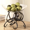 Octopus Bowl - Aluminum & Glass