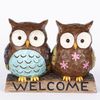 Owl Couple w/Welcome Sign