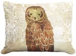 Owl Portrait Outdoor Pillow