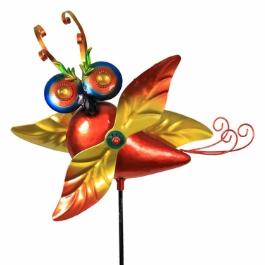Owl Whirligig Garden Stake - Click to enlarge