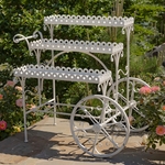 Parisian 3-Tier Flower Cart - Antique White