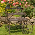  Parisian 3-Tier Flower Cart - Copper Bronze