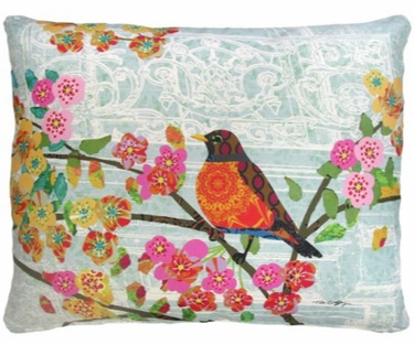 Parisian Bird Outdoor Pillow - Click to enlarge