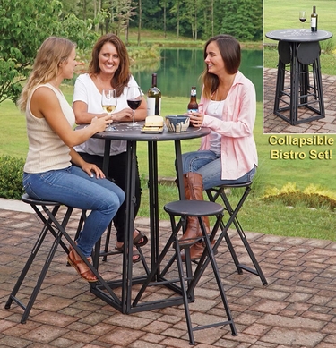 Collapsible Party Time Bistro Table - Click to enlarge